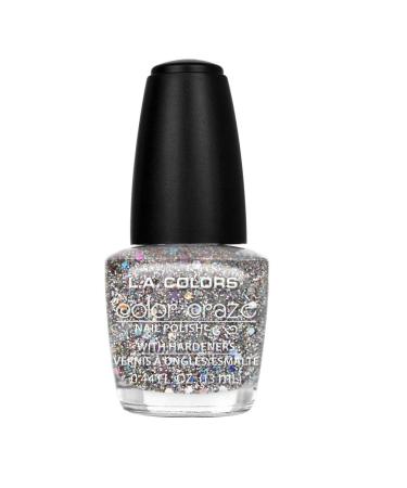 L.A. Colors Craze Nail Polish, Glitter Bomb, 0.44 Fluid Ounce CNP543 Glitter Bomb 0.44 Fl Oz (Pack of 1)