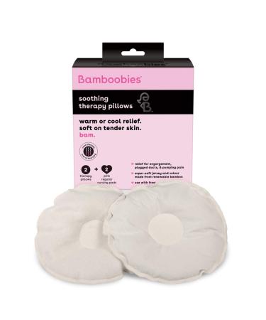 Bamboobies Soothing Nursing Pillows with Flaxseed, Heating Pad or Cold Compress for Breastfeeding 2 Count (Pack of 1)