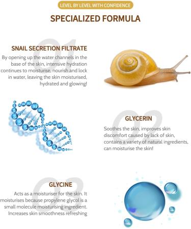 Snail Intensive Repair Serum Snail Mucin Essence Anti Wrinkle Collagen Serum Lifting & Anti Wrinkle Hydrating Face Serum Anti-aging Serum for Woman/Man Reduce Fine Lines Moisturiser - Buy Online on SooperMarket.com