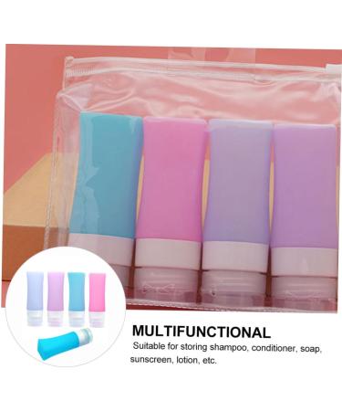 minkissy 2 Sets Travel Bottle Travel Lotion Container Push down Silicone Containers Silicone Refillable Bottle Body Wash Travel Size Travel Containers Liquid Squeeze Bottle Head: Plastic - Buy Online on SooperMarket.com