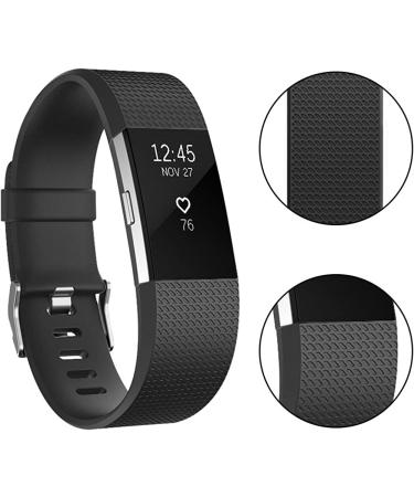 Tobfit Sport Bands Compatible with Fitbit Charge 2  4 Pack  Replacement Wristbands for Women Men  Small/Large Black/Plum/Blue/Grey Small - Buy Online on SooperMarket.com