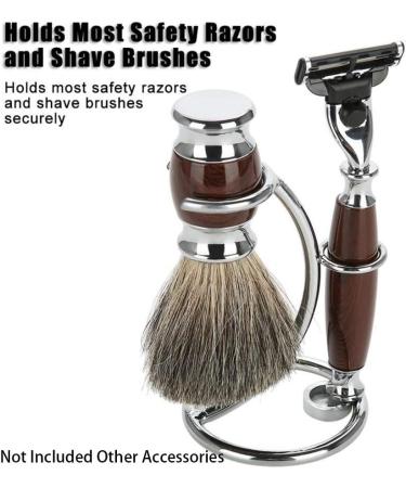 Beito Shaving Brush Holder - Universal Razor & Brush Stand | Metal Beard Keeper for Men - Professional Organizer (Silver) - Buy Online on SooperMarket.com