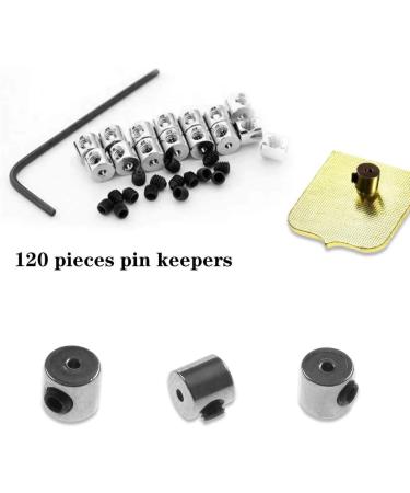 120 Pcs Pin Locks with Wrench - Sliver Locking Pin Keepers 6x5mm - Buy Online on SooperMarket.com