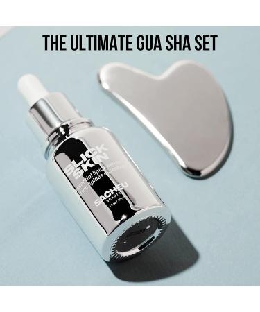 SACHEU Gua Sha Starter Kit with Slick Skin Oil - Facial Gua Sha Tools and Gua Sha Oil Bundle - Buy Online on SooperMarket.com