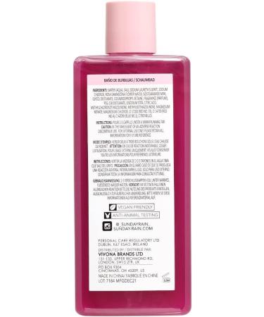 Sunday Rain Reviving Rose Oil Bubble Bath - Hydrating Luxury with Vitamin A, Antioxidants & Fresh Rose Petals - 450ml - Buy Online on SooperMarket.com