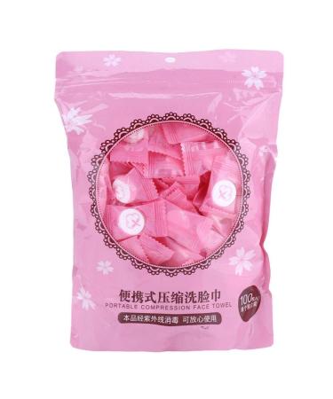 Compressed Towel Washcloth Mini Coin Washing Tissue Magic Facial Cleaner Disposable Capsules Cloth Non-woven Fabrics Portable for Home & Outdoor Activities (100pcs)