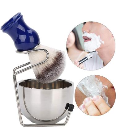 Ankroyu 3-Piece Beard Shaving Set - Stainless Steel Razor Brush & Rack - Perfect Gift for Fathers Husbands & Friends - Buy Online on SooperMarket.com
