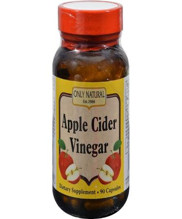 Pure Apple Cider Vinegar Capsules - 500mg, 90-Count - Buy Online on SooperMarket.com