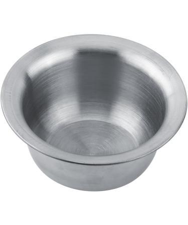 Dekaim Stainless Steel Shaving Brush Stand & Soap Dish Bowl | Manual Razor & Shaving Brush Holder | Premium Silver Shaving Accessories - Buy Online on SooperMarket.com