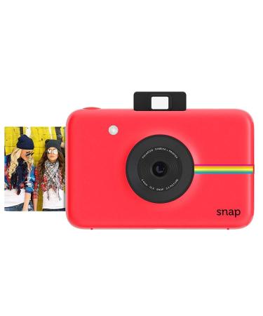 Zink Polaroid Snap Instant Digital Camera (Red) with ZINK Zero Ink Printing Technology Red Camera