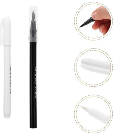 Cabilock 2pcs Can Be Food Coloring Pen White Marker Food Colour Pens White Icing Pens Baking Markers Plastic Black White - Buy Online on SooperMarket.com
