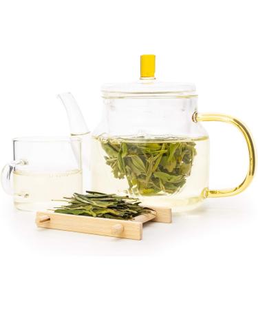 Oriarm 2023 Xihu Longjing Green Tea Loose Leaf - 500g - Spring Dragonwell Tea - Ecologically Grown - Chinese Long Jing Dragon Well Tea Leaves - Buy Online on SooperMarket.com