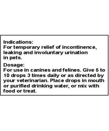 Natural Pet Incontinence Homeopathic Remedy - Bladder & Urine Control Supplement - Buy Online on SooperMarket.com