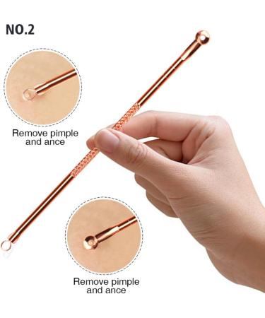4PCS/SET Blackhead Removal Tool Pimple Cleansing Tool Kit Stainless Steel Acne Pimple Extractor Acne Remover Tool With Box(Rose Gold) pimple extractor - Buy Online on SooperMarket.com