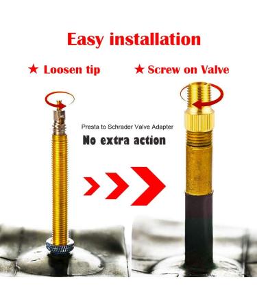 Mamakoi 21PCS Brass Presta Schrader Valve Adapter Tools | Bike Pump Presta Valve Adapter Accessories for Bike, Gym, Balloon, Toy Pump - Buy Online on SooperMarket.com