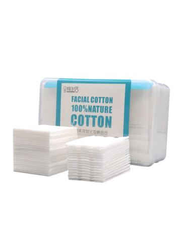 Skin Care Cotton Pads Set - Lint-Free Multi-Purpose Cotton Squares 60 Makeup Remover Cotton Pad and 450 Toner Pads Ideal for Daily Use