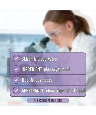 PHENOXYETHANOL EcoBalanced Preservative - Clear Odorless Liquid for Homemade Cosmetics & Crafts - 4.23 Oz - International Shipping Available - Buy Online on SooperMarket.com