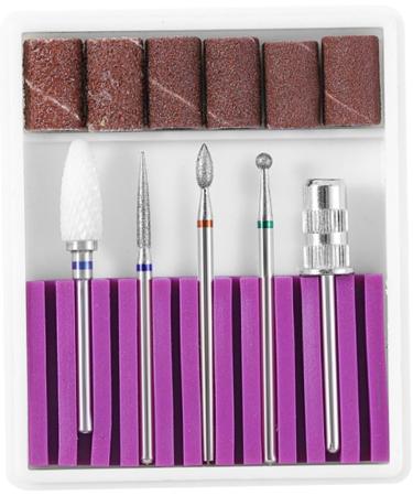 POPETPOP 3 Sets Nail Bits Nail Drill Tool Gel Polish Remover Drill Bit Manicure Drill Bits Cuticle Drill Bit Pedicure Bits Nail Polish Tools Nail Polish Accessories Purple Equipment Grid 6.5x5.5cmx3pcs Purplex3pcs - Buy Online on SooperMarket.com