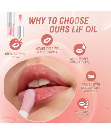 Buy Plumping Lip Gloss & Hydrating Lip Glow Oil | Moisturizing Tinted Lip Oil with Aloe Vera - Long-Lasting Non-Sticky Shine - Buy Online on SooperMarket.com