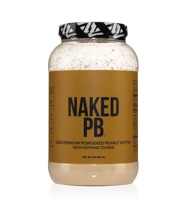 2lbs of 100% Premium Powdered Peanut Butter from US Farms – Bulk Only Roasted Peanuts Vegan No Additives Preservative Free No Salt No Sugar - 76 Servings - Naked PB