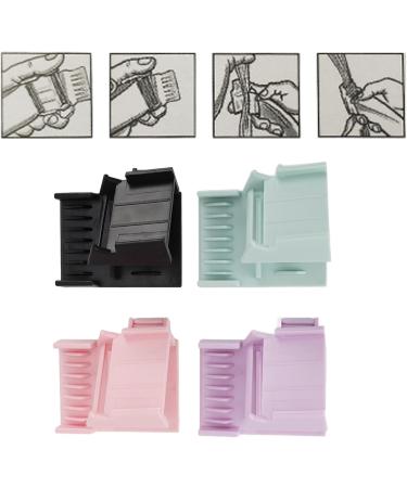 Professional Hair Clipper Guards Guides Coded Cutting Guides with Positioning Comb 4 Colors Nozzle Guide Comb Removing Split Ends Hair Clipper Guards Accessories - Buy Online on SooperMarket.com