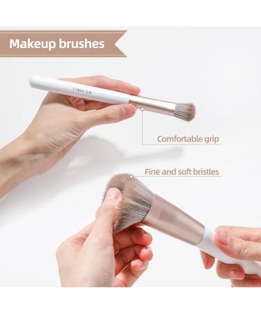 BS-MALL 18 Pcs Premium Synthetic Makeup Brush Set with Brush Holder - White - Buy Online on SooperMarket.com
