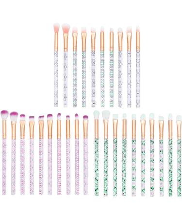 Housoutil 10pcs Green Supplies Hair Handle Beauty Eye Plastic Care Eyeshadow Cosmetic Makeup - Buy Online on SooperMarket.com