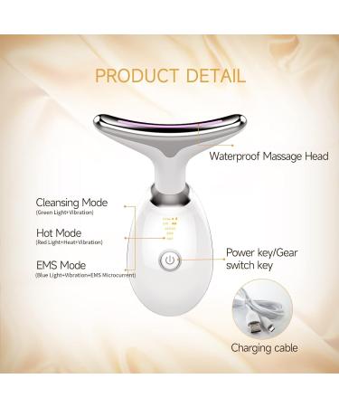 ATOMTA Face Massager Microcurrent Device | Anti-Wrinkle & Skin Tightening | High Frequency Vibration | White - Buy Online on SooperMarket.com
