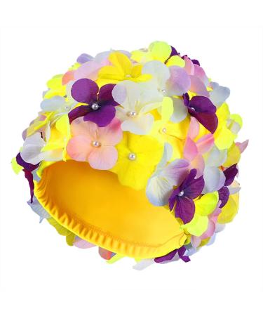 Didiseaon Size L Flower Swim Cap for Women - Keep Hair Dry | Hair Accessories - Buy Online on SooperMarket.com