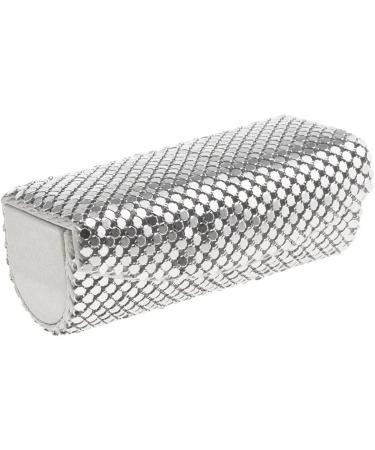 Buy Silver Lipstick Box with Mirror & Snap Fastener | Stylish Lipstick Case for Travel & Storage - Buy Online on SooperMarket.com