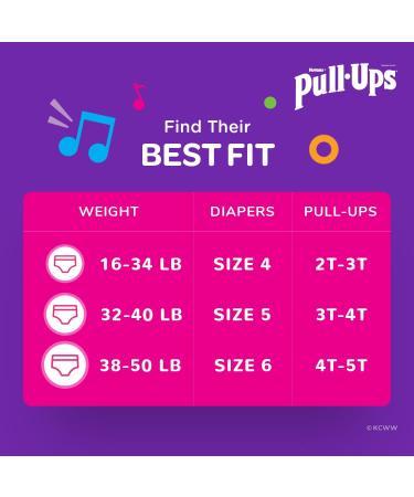 Pull-Ups Girls' Potty Training Pants Size 5 (3T-4T) - 20 Count - Buy Online on SooperMarket.com