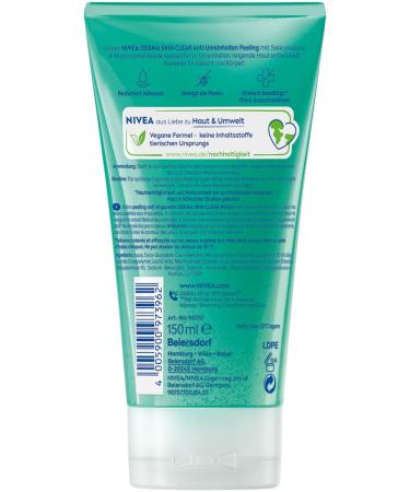 Nivea Derma Skin Clear Anti-Blemish Peeling 150ml | Salicylic Acid & Niacinamide Facial Treatment Acne & Pimples Solution for Face & Body - Buy Online on SooperMarket.com