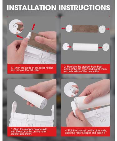 Large Floor Lint Roller for Pet Hair - Extra Sticky 6.3" Wide Long Handle 300 Sheets - Ideal for Clothes Sofa & Bed - International Shipping Available - Buy Online on SooperMarket.com