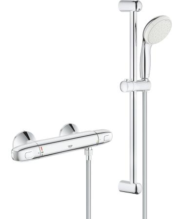 GROHE 34151004 Grohtherm 1000 Thermostat Battery Set DN 15 - Chrome Shower Arrangement 600 mm | International Shipping Available - Buy Online on SooperMarket.com