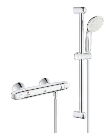 GROHE 34151004 Grohtherm 1000 thermostat battery SET DN 15 with shower arrite 600 mm chrome (set) thermostat breeder 600 mm
