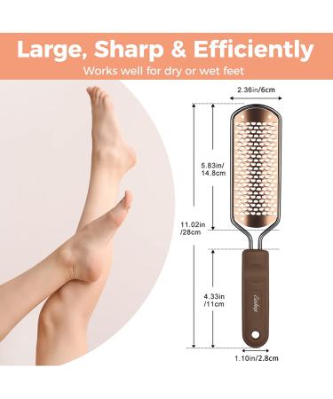 Professional Foot File Scrubber Pedicure - Callus Remover for Feet | Easkep Foot Grater Rasp Scraper for Corns and Dead Skin (Golden) - Buy Online on SooperMarket.com