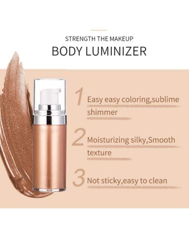 Highlighter Cream 20ml - Liquid Face Glow Illuminator | Shiny Body & Facial Contour Makeup - Buy Online on SooperMarket.com