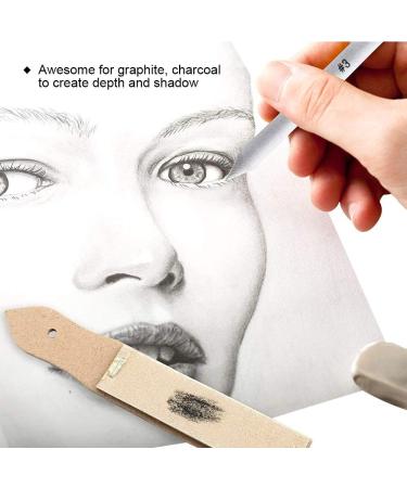 LEOBRO 11-Piece Artist Blending Stump and Tortillion Set with Sandpaper Pencil Sharpener - Ideal for Student Sketch Drawing - Buy Online on SooperMarket.com
