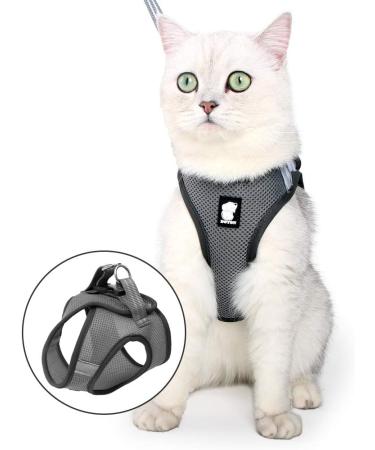 Ultra-Light Cat Dishes & Adjustable Soft Network Vest Jacket for Kittens & Puppies - 1 Pack New Gray - Buy Online on SooperMarket.com