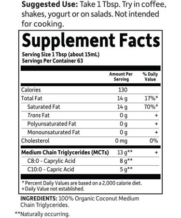 Organic Coconut MCT Oil unflavored - Dr. Formulated Brain Health | 32 fl oz | Garden of Life - Buy Online on SooperMarket.com