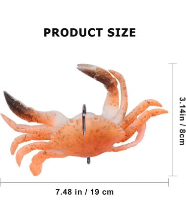 3 Pack Soft Fish Fishing Crab Lures Bait with Hooks - Saltwater Fishing Tackle Set - Buy Online on SooperMarket.com