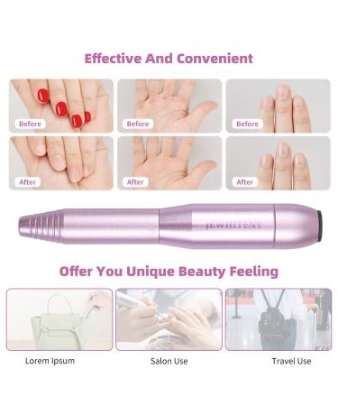 Electric Nail Drill Machine Professional 25000RPM | Manicure Pedicure Tool Kit for Acrylic & Gel Nails - 64 Piece Set - Buy Online on SooperMarket.com