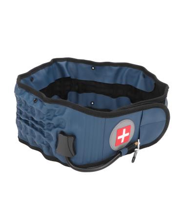 Decompression belts for the back inflatable lumbar support improves pain professional lumbar vertebrae decompression belt with inflator for calm (blue)