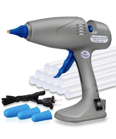 Hot Glue Gun  MONVICT Full Size Glue Guns 80/120W Dual Temp Large Industry Glue Gun  Corded & Detachable Cord Use Stand-Up Base Anti-drip Hot Melt Glue Gun with 12 Glue Sticks for Art DIY Craft Repair Full Size 80/120w