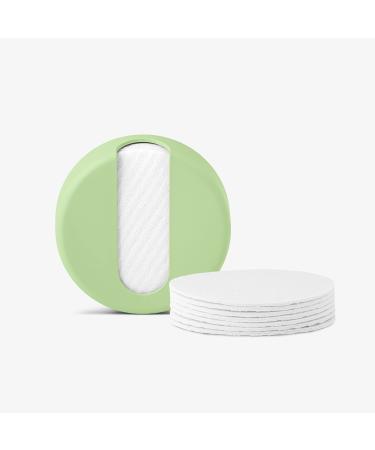 LASTROUND LARGE |Sliming pads Washable (7 pieces) Beauty products - reusable cotton pads - Slighting pads - make -up levies washable - Watt pads reusable - Cotton pads Large green
