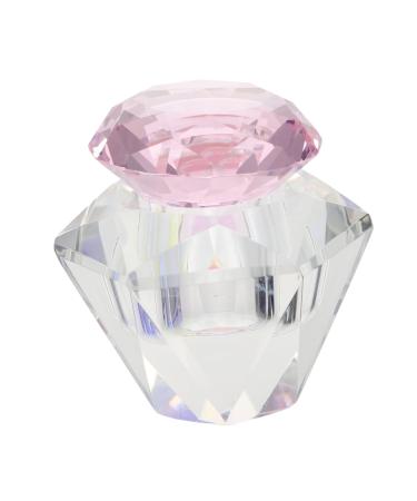 FRCOLOR Glass Dappen Dish Glass Nail Cup 5.5x5.5cm Pink