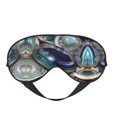 Abalone Nacre Soft Sleep Eye Mask Female Breathable Eye Patch Perfect for Travel and Relaxation