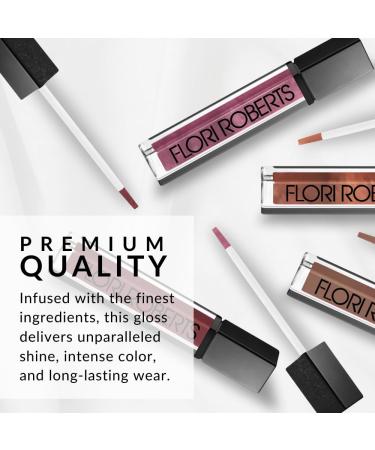 Flori Roberts Mineral Base Lip Shine - Vibrant Lip Gloss for Women of Color Non-Sticky Long Wear High Shine Finish in Copper - Buy Online on SooperMarket.com