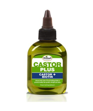 Difeel Premium Castor Plus Biotin - Mega-Growth Premium Hair Oil 2.5 oz.