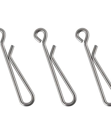 Dr.Fish 50 Pack Stainless Steel Quick Change Fishing Clips - Fast Snaps for Lures and Baits | Downward Opening | Freshwater | 1-22LB - Buy Online on SooperMarket.com
